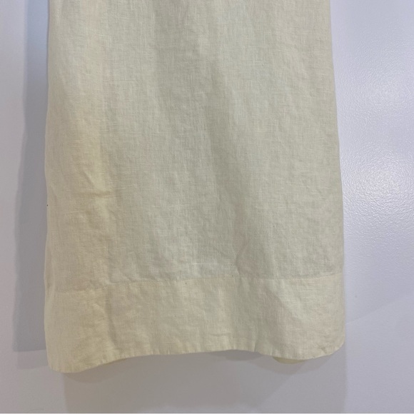 Madewell Cross-Back‎ A-Line Mini Linen Dress - Picture 9 of 13